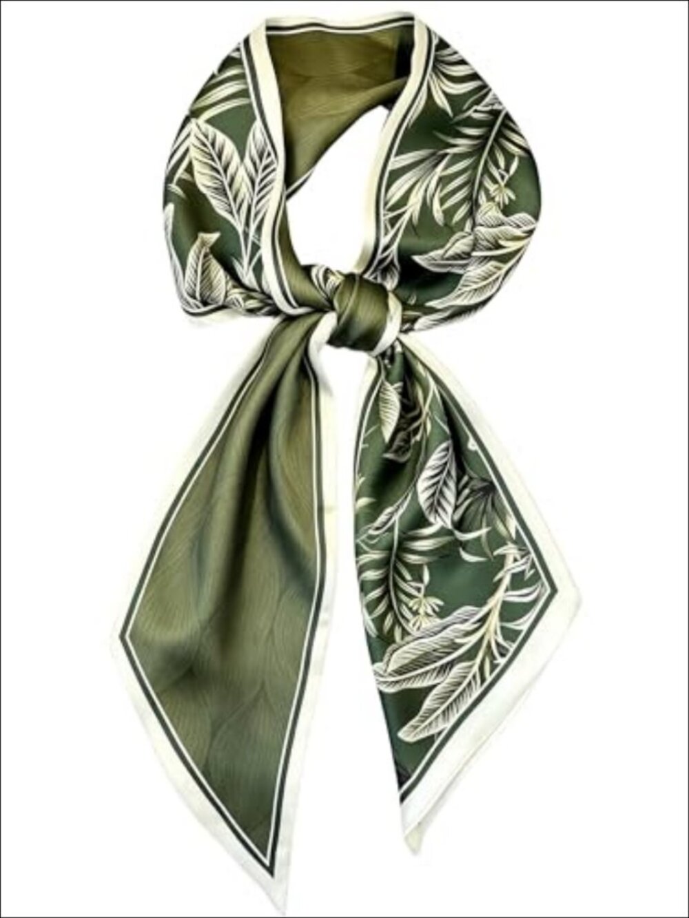 Long Skinny Faux Satin Silk Scarf Neck Headband Purse Bag Hair Accessory